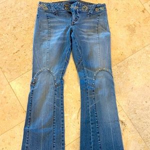 TAKING OFFERS!!!  Bebe blue ribbon bling jeans